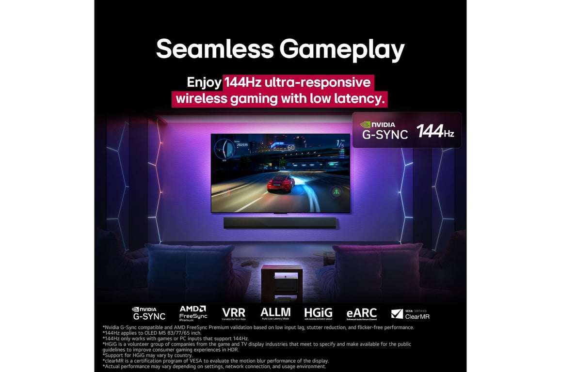 LG OLED evo AI M5 OLED83M59LA 83'' 211 cm 4K OLED Evo TV 2025 - vue 3