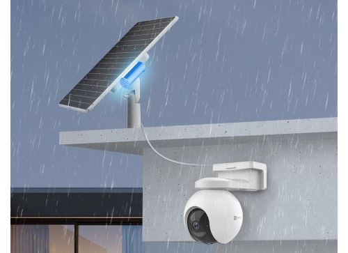 Panel Solar EZVIZ 12W con Batería Recargable Integrada de 37Wh