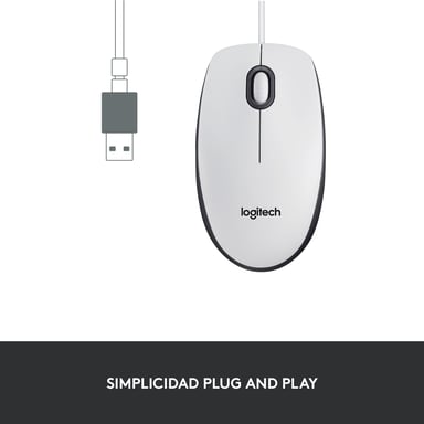 Ratones con cable Logitech M100