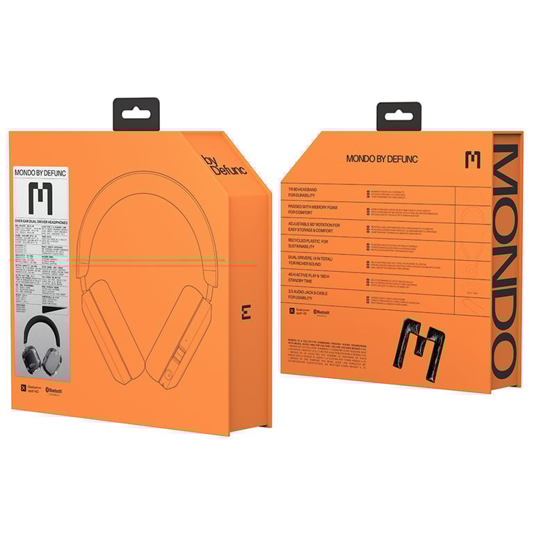 DEFUNC MONDO OVER Casque Sans fil Arceau AppelsMusique Bluetooth Neuf - vue 5