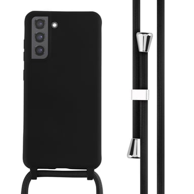 imoshion ?Coque en silicone avec cordon pour Samsung Galaxy S21 FE - Noir