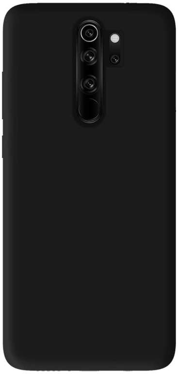 Coque silicone unie compatible Mat Noir Xiaomi Redmi Note 8 Pro
