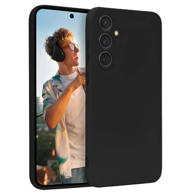 Crong Funda para Samsung Galaxy S23 FE de silicona suave a prueba de golpes Negro