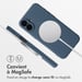 imoshion Coque Couleur avec MagSafe pour Apple iPhone 16 Plus - Bleu foncé