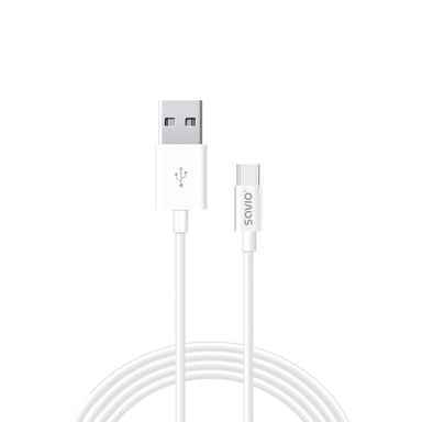 Savio CL-125 cable USB USB 2.0 1 m USB A USB C Blanco