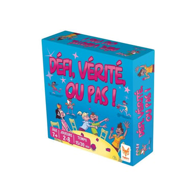 Jeu de société Topi Games Défi, Vérité ou Pas ! Action-Vérité 2 à 8 joueurs 7+ Gris