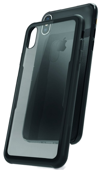 Glasskin Glass Case Transparente Contour Noir: Apple Iphone Xr