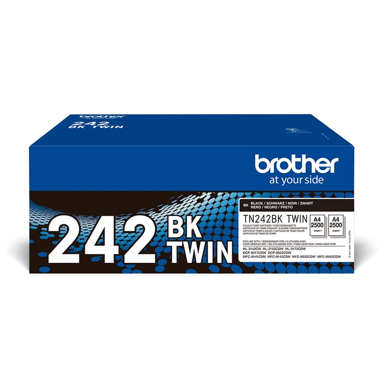 Toner laser Brother TN242BKTWIN Pack 2 x 2500 pages Neuf - vue 1
