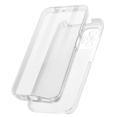 Coque Xiaomi Redmi Note 10 Pro Arrière Rigide et Avant Souple Transparent
