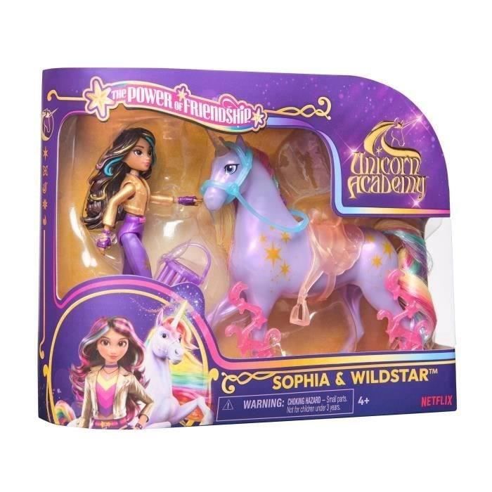 Figurines Sophia + Wildstar - 5 accessoires inclus - des 4 ans - L'École des Licornes - Neuf
