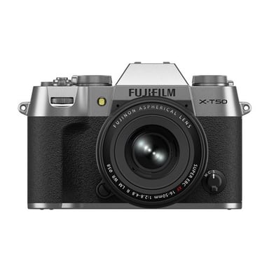 Fujifilm X-T50 Argento + XF16-50mm, fotocamera ibrida