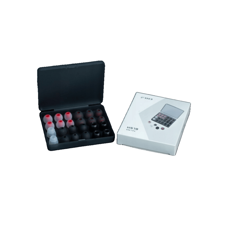 Embouts auriculaires FiiO HS19 kit 12 pièces in ear avec mousse bi flange et profils audio - vue 2