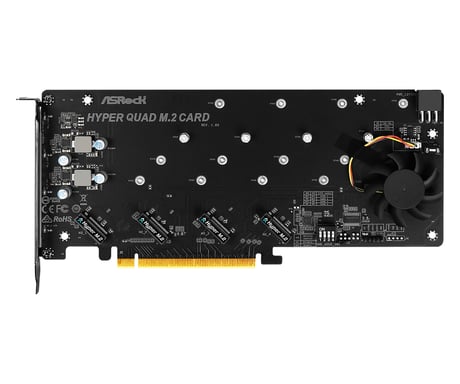Asrock Hyper Quad M.2 tarjeta y adaptador de interfaz Interno