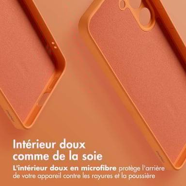 imoshion Coque Couleur avec MagSafe pour Samsung Galaxy S25 Plus - Orange