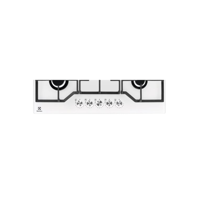 Plaque De Cuisson À Gaz ELECTROLUX KGG75362W – 5 Brûleurs, Commandes Avant - vue 2