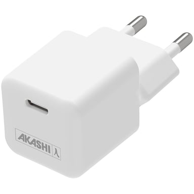 Akashi Cargador de red USB-C 30W Origine France Garantie Blanco