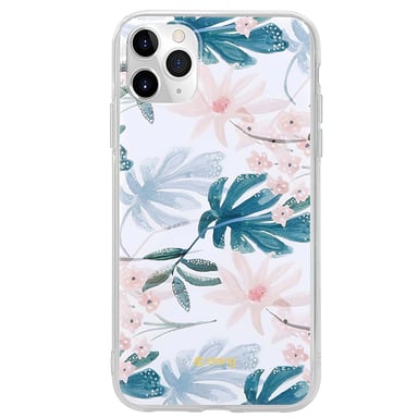 Custodia per iPhone 11 Pro in plastica morbida con motivo floreale