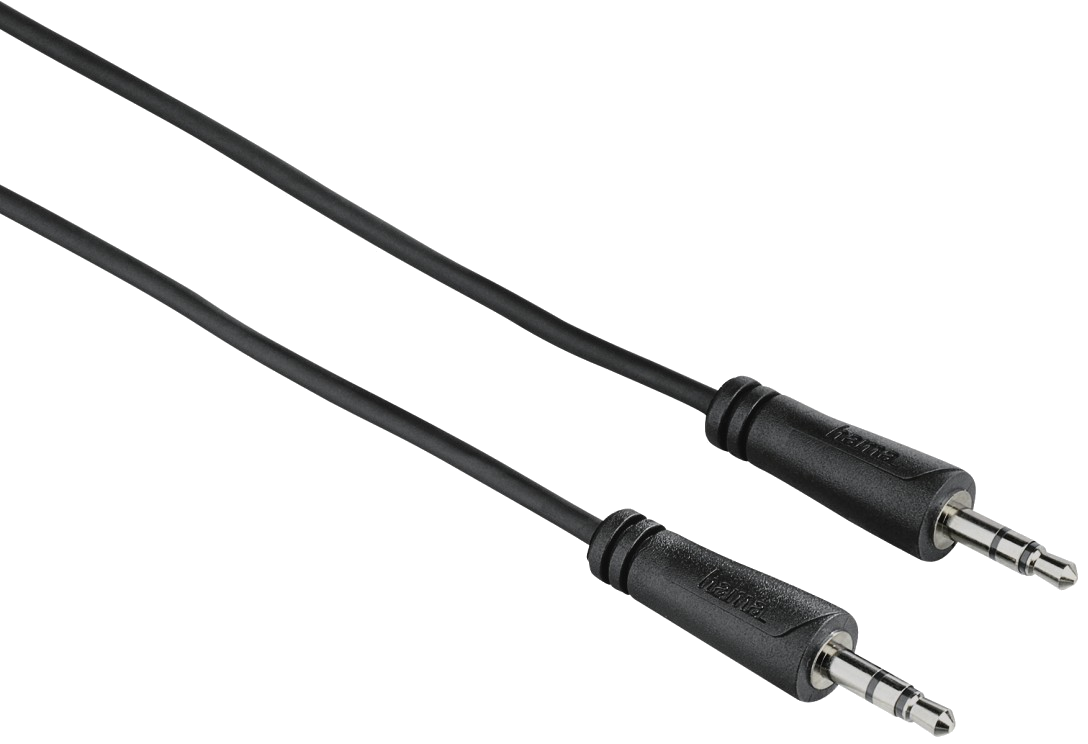 Câble audio, jack mâle mâle, 3,5mm, stéréo, 3m, Noir