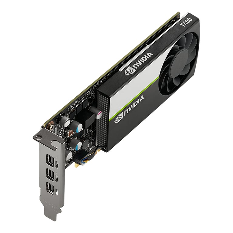 NVIDIA T400 4GB Carte graphique T400 4 Go GDDR6 PCIe 3.0 x16 profil bas 3 x Mini DisplayPort OEM - vue 2