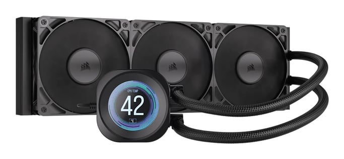 Corsair Nautilus 360 RS Procesador Sistema de refrigeración líquida todo en uno 12 cm Negro