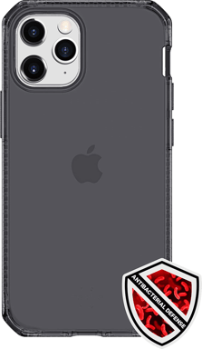 Custodia rinforzata iPhone 12 / 12 Pro Spectrum Clear Itskins Grey