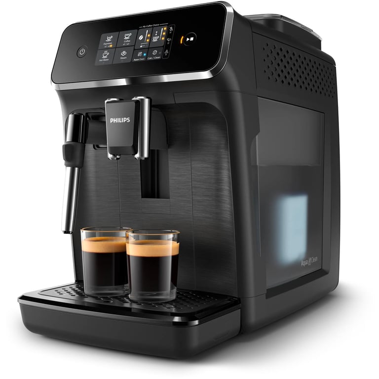 Philips 2200 series Séries 2200 Noir Mat EP2220/10 Machine expresso broyeur, 2 boissons, mousseur lait - Neuf