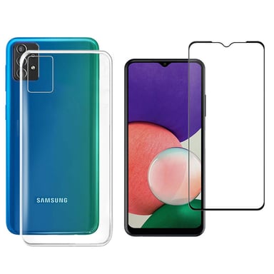 Samsung Galaxy A53 5G coque tpu et vitre full noir