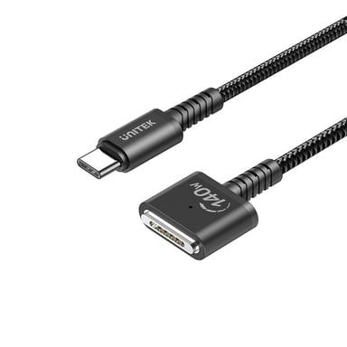 UNITEK C14121BK-2M cable eléctrico Negro MagSafe 3 USB C