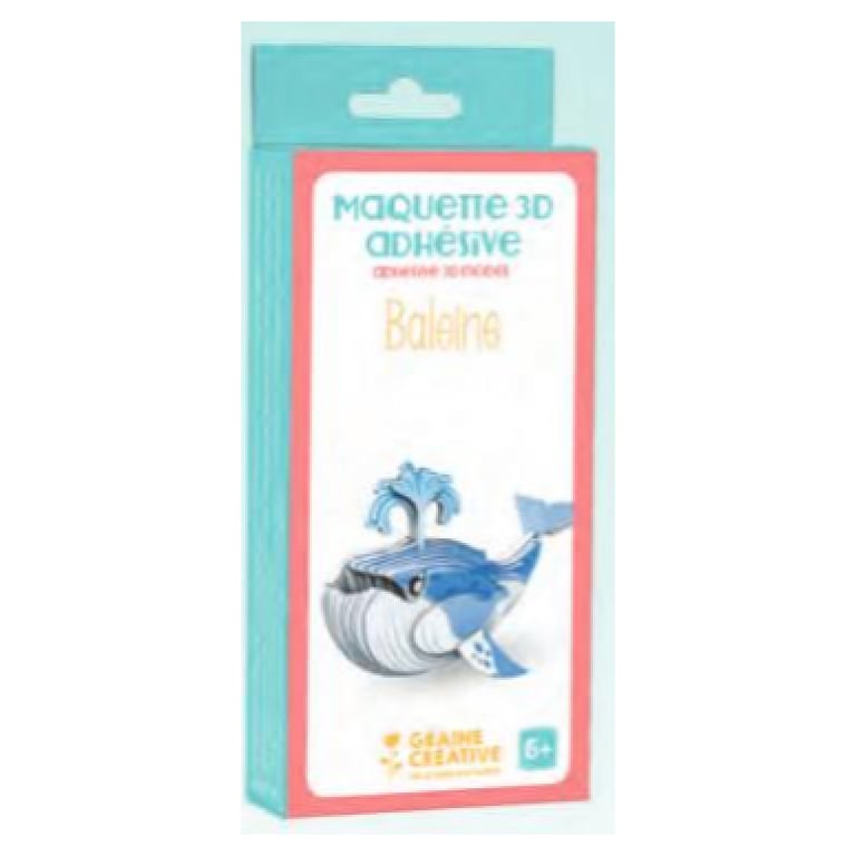 Maquette en bois 3D Baleine à assembler Idéal pour enfants à partir de Neuf