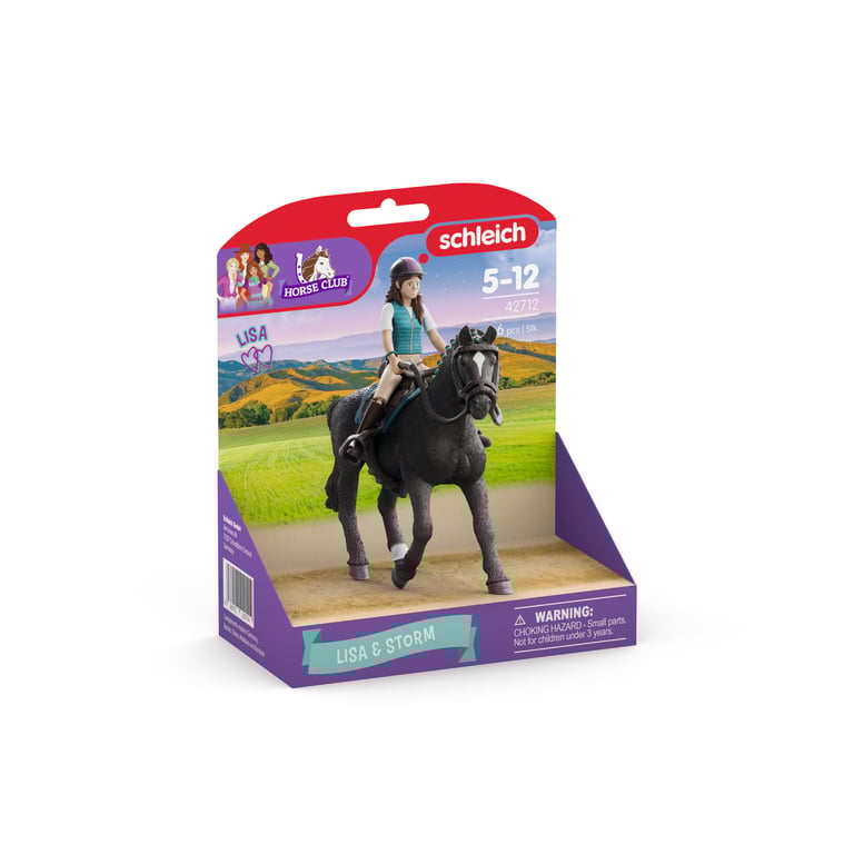 Figurines Cavalière Lisa et Storm special SCHLEICH 42712 Horse Club Dès - vue 3