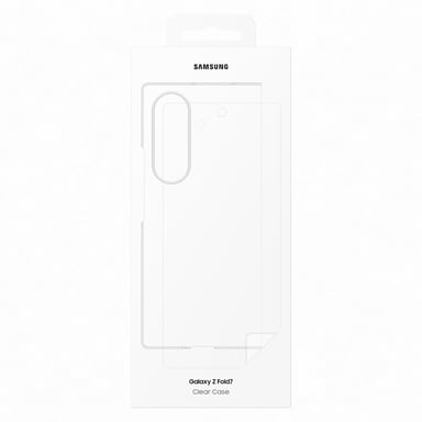 Samsung Funda de silicona para Samsung Galaxy Z Fold 7 con protecciones Pantalla Transparente