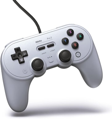8Bitdo Pro 2 Gris USB Manette de jeu Analogique/Numérique Android, Nintendo Switch, Nintendo Switch Lite, PC, Tablette PC