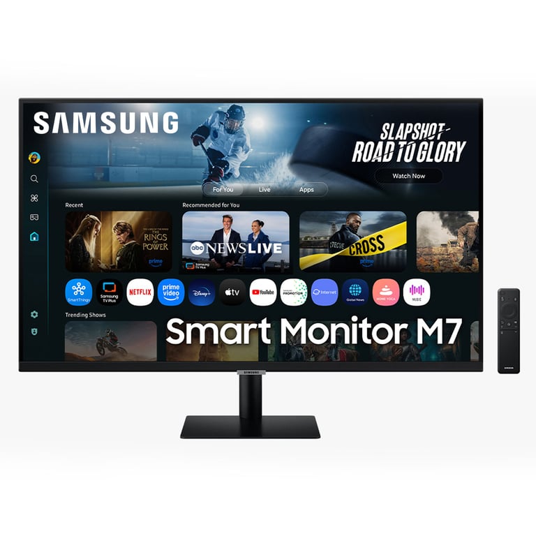 Samsung Monitor Smart M7 M70F 32 UHD 4K Nero con Gaming Hub e Workspace USB C - vue 2