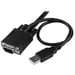 StarTech.com Switch Conmutador KVM de Cable con 2 Puertos VGA USB Alimentado por USB con Interruptor Remoto