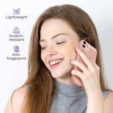 Funda de teléfono Moozy VentiGuard para iPhone 11, rosa pastel, 6,1 pulgadas - Funda transpirable con patrón perforado para la circulación del aire, ventilación, funda de teléfono anti-sobrecalentamiento.