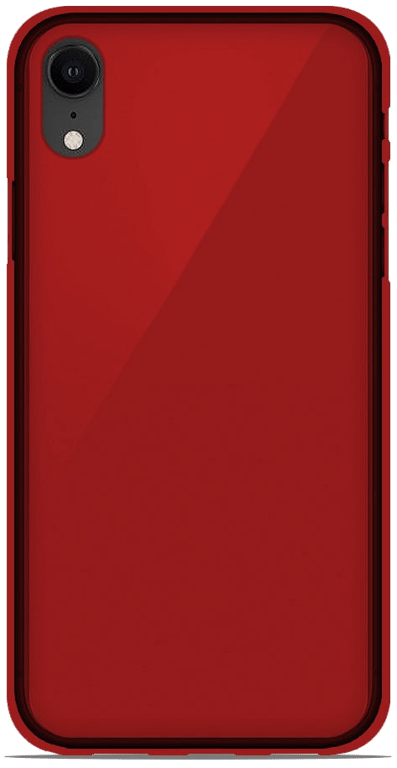 Coque silicone unie compatible Givré Rouge Apple iPhone XS Max