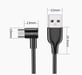 Cable Chargeur Ultra Rapide 1m Type C 90° pour Smartphone Android Very Fast Charge 5A (NOIR)