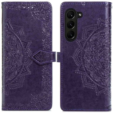 imoshion Etui de télephone Mandala pour Samsung Galaxy Z Fold 5 - Violet