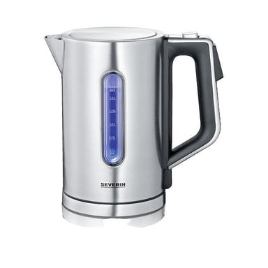 Bollitore elettrico Severin WK3418 1,7L Acciaio Inossidabile Nero/Argento
