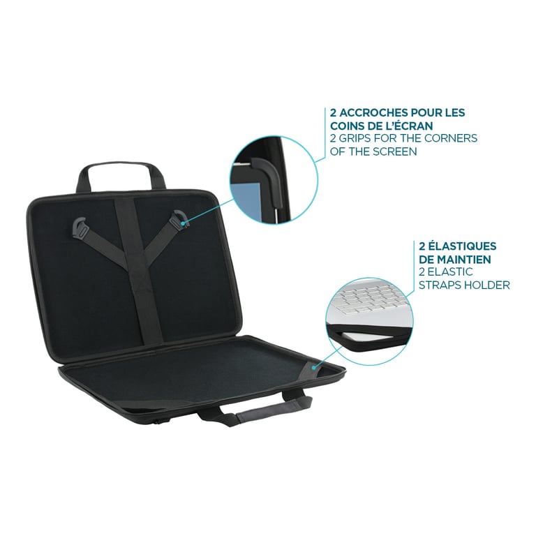 Sacoche pour ordinateur portable 11 14 MOBILIS ouverture clamshell - vue 8