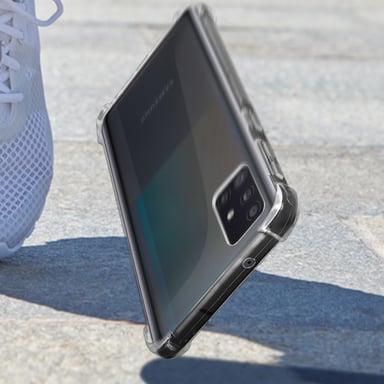 Samsung Galaxy A51 5G Custodia morbida rinforzata Angoli Akashi Clear