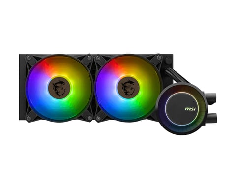 MSI MAG CORELIQUID E240 Sistema di raffreddamento per computer Scheda madre, processore Kit di raffreddamento a liquido 12 cm Nero