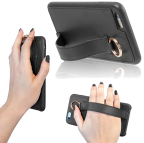 Coque Ring Noir: Apple Iphone 6+/6S+/7+/8+