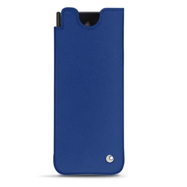 Pochette cuir Samsung Galaxy Z Fold3 - Pochette - Bleu - Cuir lisse