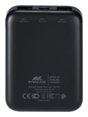 RIVACASE Powerbank VA2006 (5000 mAh) Black