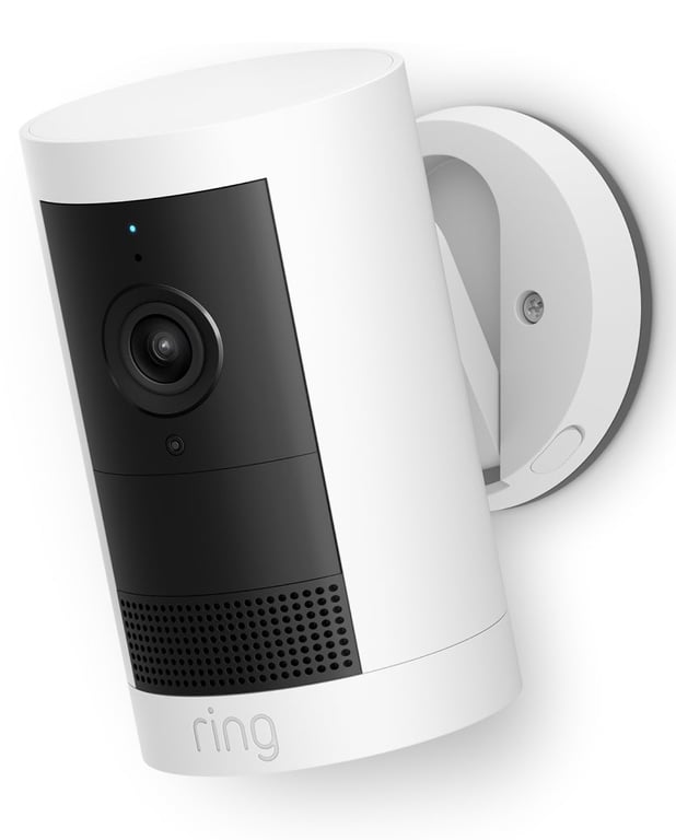 Nouvelle Ring caméra extérieure Plus sans fil Outdoor Camera Plus : vidéo 2K avec Ring Vision caméra de surveillance à installer soi même essai Ring Home gratuit de 30 jours