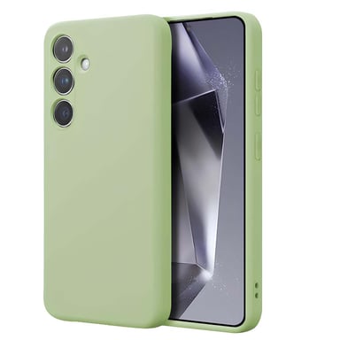 Crong Funda de silicona líquida para Samsung Galaxy S24, flexible y a prueba de golpes Verde