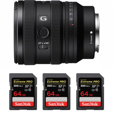 Objetivo Sony FE 16-25mm f/2.8 G + 3 SanDisk 64GB Extreme PRO UHS-II + Ebook ''20 consejos para fotos que impactan''