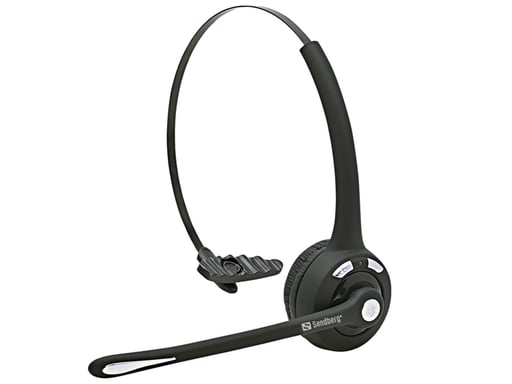 Sandberg 126-23 écouteur/casque Sans fil Arceau Bureau/Centre d'appels Bluetooth Noir