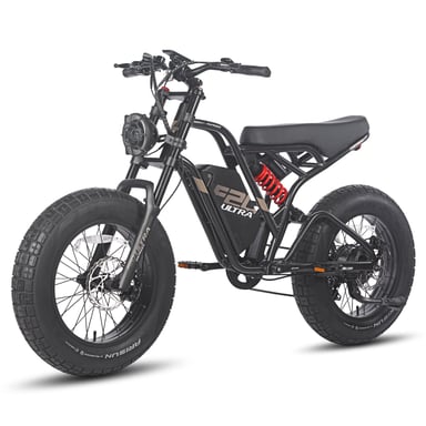 FAFREES F20 Ultra Bicicleta Eléctrica - Motor 750W Batería 48V25AH Autonomía 140KM - Negro Rojo